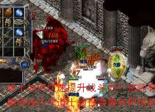 战士如何快速提升战斗力?法师有哪些高效刷怪技巧?道士的召唤兽如何培养最强? 战士如何快速提升战斗力?法师有哪些高效刷怪技巧?道士的召唤兽如何培养最强?
