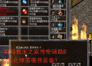 �������֮�Ҵ��渨��BOSS�������Щװ����