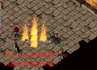 ������ɽ����ս�ĸ�boss�ܻ����߾��飿