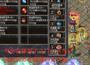 传奇私服新手入门?这些必读技巧助你称霸玛法大陆 传奇私服新手入门?这些必读技巧助你称霸玛法大陆