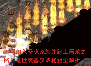 如何加入圣魂家族并踏上屠龙之路?稀世装备获取秘籍全解析 如何加入圣魂家族并踏上屠龙之路?稀世装备获取秘籍全解析