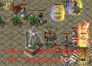 �����10ԪԤ�㽫��˼۸���118�ס����۸���58�ף�