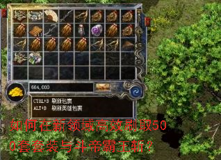如何在新领域高效刷取500套套装与斗帝霸王斩? 如何在新领域高效刷取500套套装与斗帝霸王斩?