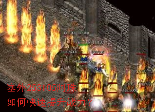 塞外253105阿珠如何快速提升战力? 塞外253105阿珠如何快速提升战力?