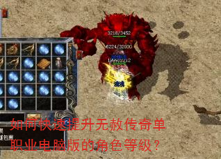 如何快速提升无赦传奇单职业电脑版的角色等级? 如何快速提升无赦传奇单职业电脑版的角色等级?