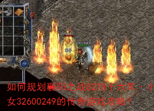 如何规划襄阳之战8278十六年·小龙女32600249的传奇游戏攻略? 如何规划襄阳之战8278十六年·小龙女32600249的传奇游戏攻略?