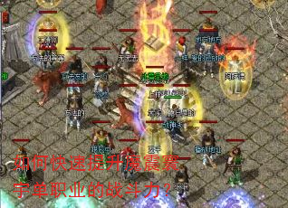 如何快速提升魔震寰宇单职业的战斗力? 如何快速提升魔震寰宇单职业的战斗力?