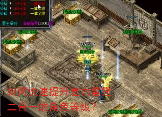 如何快速提升复古雷霆二合一的角色等级? 如何快速提升复古雷霆二合一的角色等级?