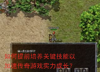 如何提前培养关键技能以加速传奇游戏实力成长? 如何提前培养关键技能以加速传奇游戏实力成长?