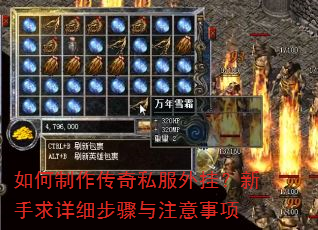 如何制作传奇私服外挂?新手求详细步骤与注意事项 如何制作传奇私服外挂?新手求详细步骤与注意事项