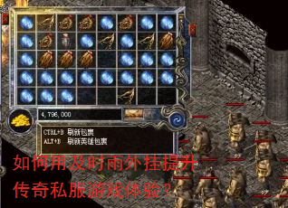 如何用及时雨外挂提升传奇私服游戏体验? 如何用及时雨外挂提升传奇私服游戏体验?