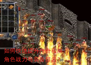 如何快速提升传奇私服角色战力与装备排名? 如何快速提升传奇私服角色战力与装备排名?