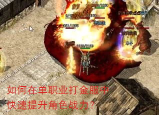 如何在单职业打金服中快速提升角色战力? 如何在单职业打金服中快速提升角色战力?