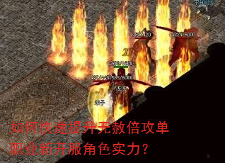 如何快速提升无赦倍攻单职业新开服角色实力? 如何快速提升无赦倍攻单职业新开服角色实力?