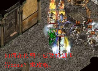 如何在传奇中成功抢到世界boss?求攻略。 如何在传奇中成功抢到世界boss?求攻略。