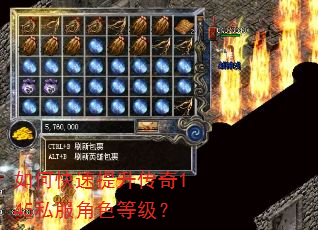如何快速提升传奇145私服角色等级? 如何快速提升传奇145私服角色等级?