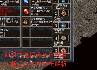 如何快速提升角色等级?新手必备攻略全解析 如何快速提升角色等级?新手必备攻略全解析