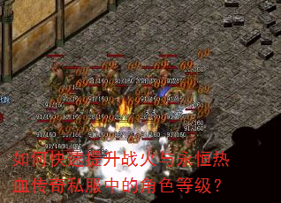 如何快速提升战火与永恒热血传奇私服中的角色等级? 如何快速提升战火与永恒热血传奇私服中的角色等级?