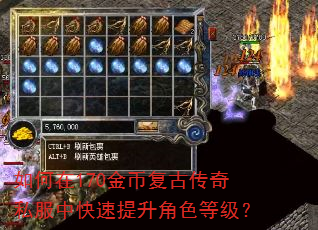 如何在170金币复古传奇私服中快速提升角色等级? 如何在170金币复古传奇私服中快速提升角色等级?