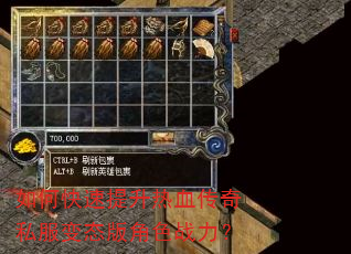 如何快速提升热血传奇私服变态版角色战力? 如何快速提升热血传奇私服变态版角色战力?